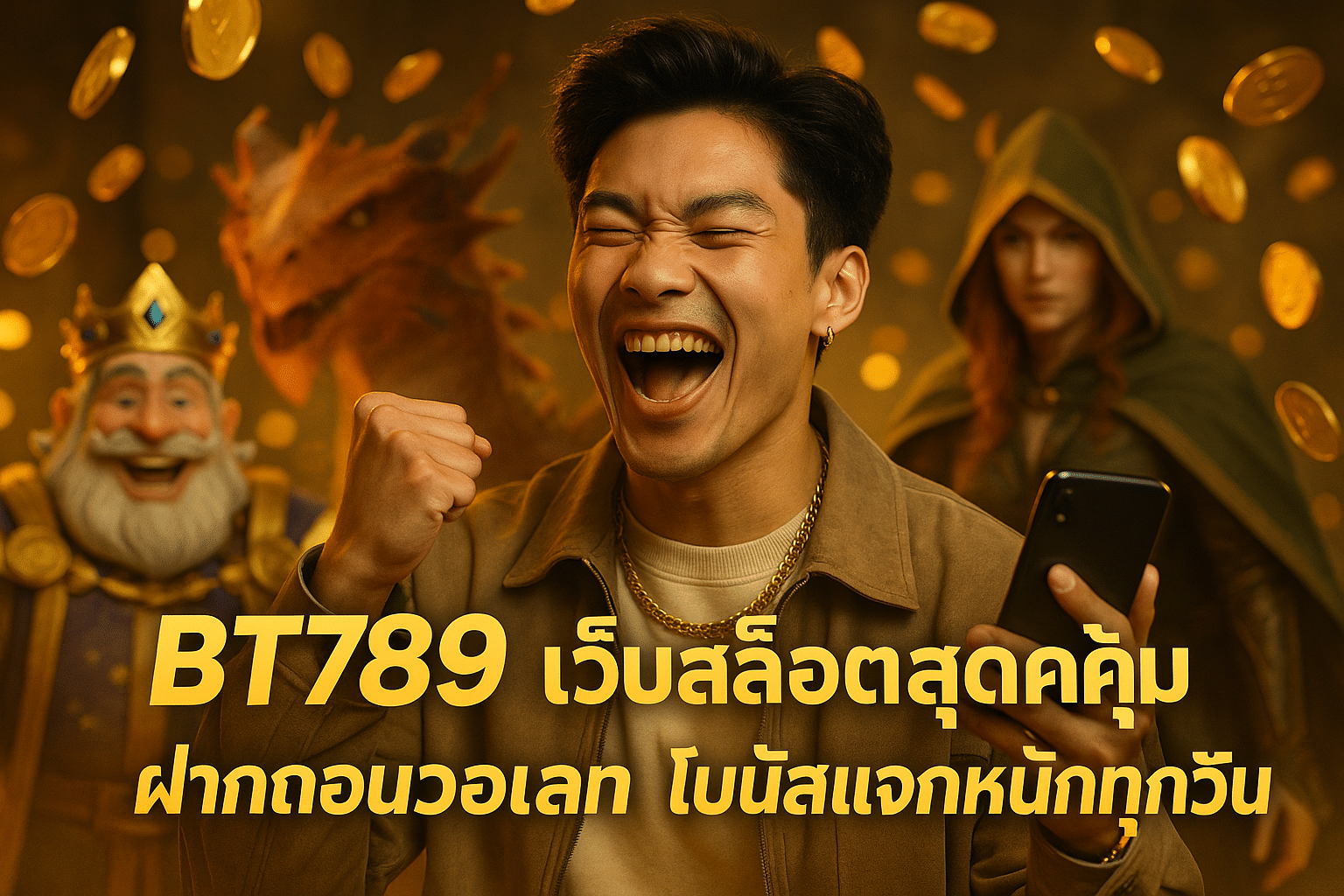 BT789 เว็บสล็อตสุดคุ้ม ฝากถอนวอเลท โบนัสแจกหนักทุกวัน