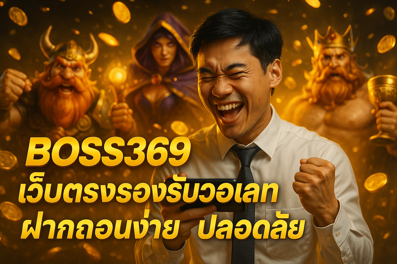 BOSS369 เว็บตรงรองรับวอเลท ฝากถอนง่าย ปลอดภัย